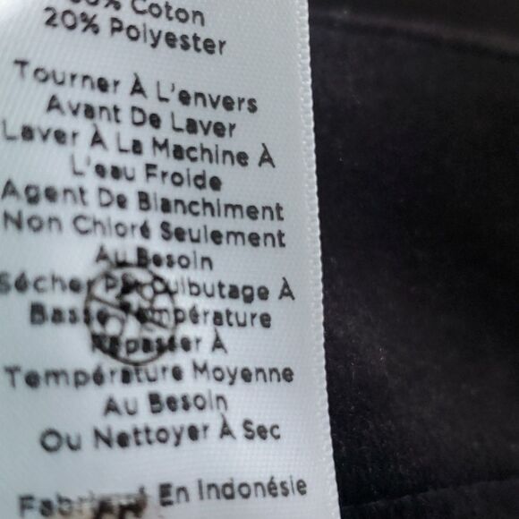 NWOT TALBOTS VELVETEEN BLACK CHATHAM ANKLE PANTS SIZE 10 - Picture 7 of 9